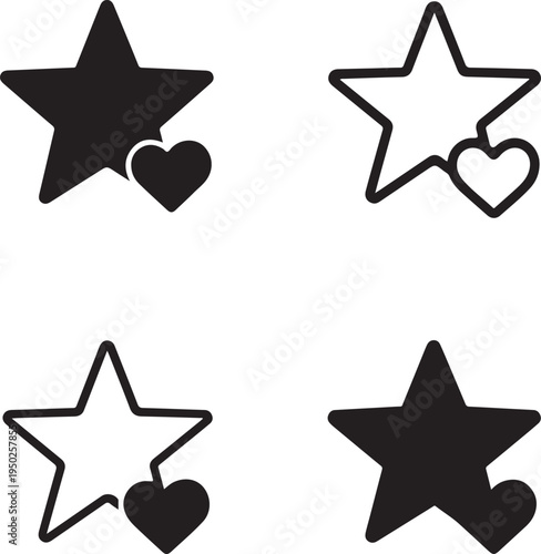 Isolated Star Rating Favorite Icon Design, star rating favorite icon, review feedback rating stars symbol, customer evaluation quality concept, user rating vector illustration