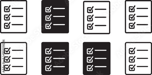 Isolated To Do List Checklist Icon Design, to do list checklist icon, task management checklist symbol, productivity planning organization concept, workflow reminder vector illustration