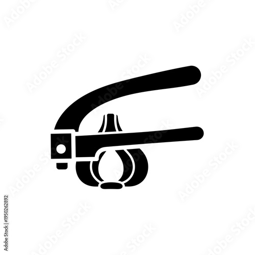 Garlic press kitchen tool for crushing garlic, easy kitchen utensil for cooking