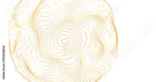 Abstract golden lines swirl...