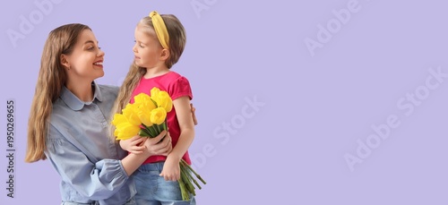 Cute little girl greeting h...