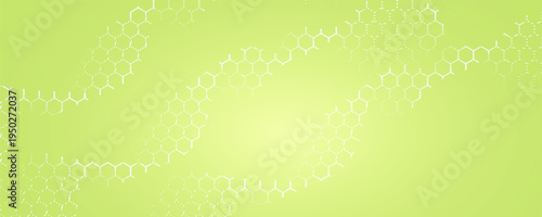 Abstract background with waves for banner. Web banner size. Vector background with lines. Element for design isolated. Green gradient. Spring, summer. Eco, vegan, naturePrint