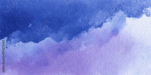A serene abstract blue watercolor background featuring frozen ice textures and soft winter clouds inspired by the cold beauty of nature