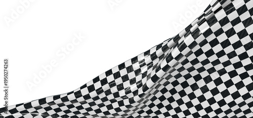 Dynamic waving checkered fl...