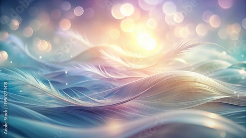 Serene Dreamscape Soft, ethereal waves of light and shadow ripple across a pastel canvas, creating a calming and dreamy visual experience.