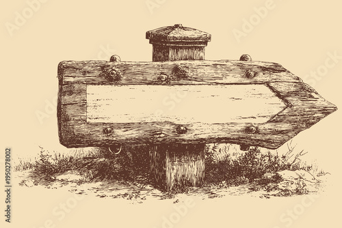 Blank retro sign vector illustration. This vector illustration can be used in any size you like for advertising, logos, and other work.