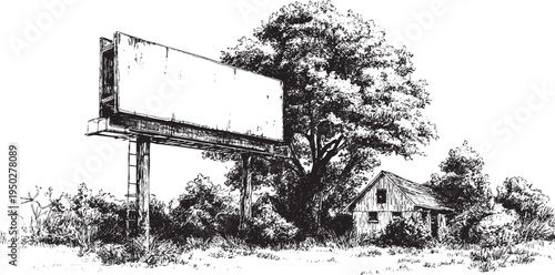 Blank retro sign vector illustration. This vector illustration can be used in any size you like for advertising, logos, and other work.