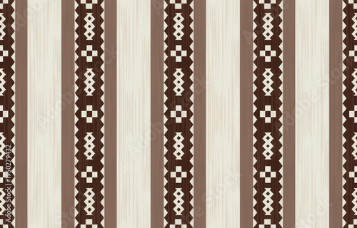 seamless geometric ethnic pattern in Native American and Southwestern style. Earth tone tribal textile design for background, curtain, carpet, wallpaper, clothing, wrapping, and Batik.