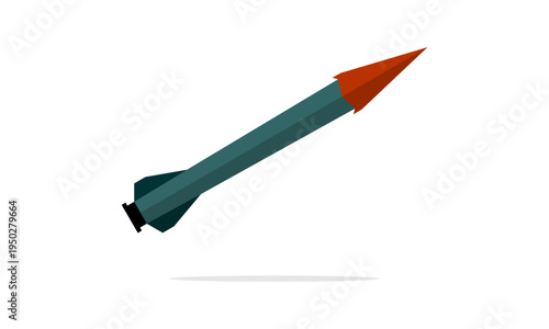 Military missile illustration design vector