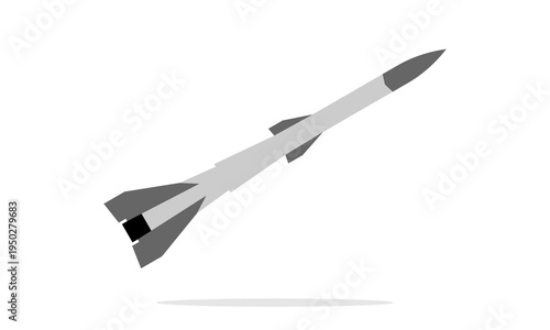 Missile weapon illustration design vector