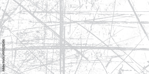 Grungy white surface with white and grey scratched lines
