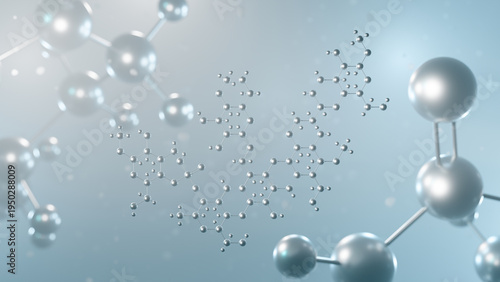 Tableau sur toile hydroxypropyl distarch phosphate molecular structure, 3d model molecule, e1442 s