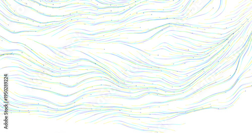 Abstract colorful wavy line...