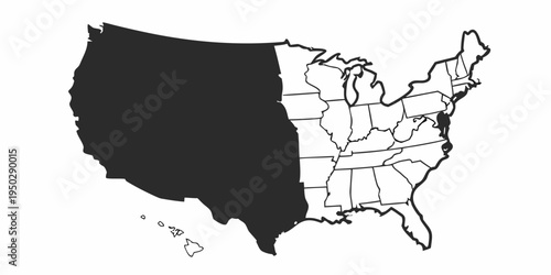 Map of western united states