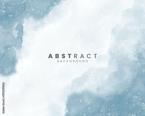 Abstract art with text overlay on cloudy background