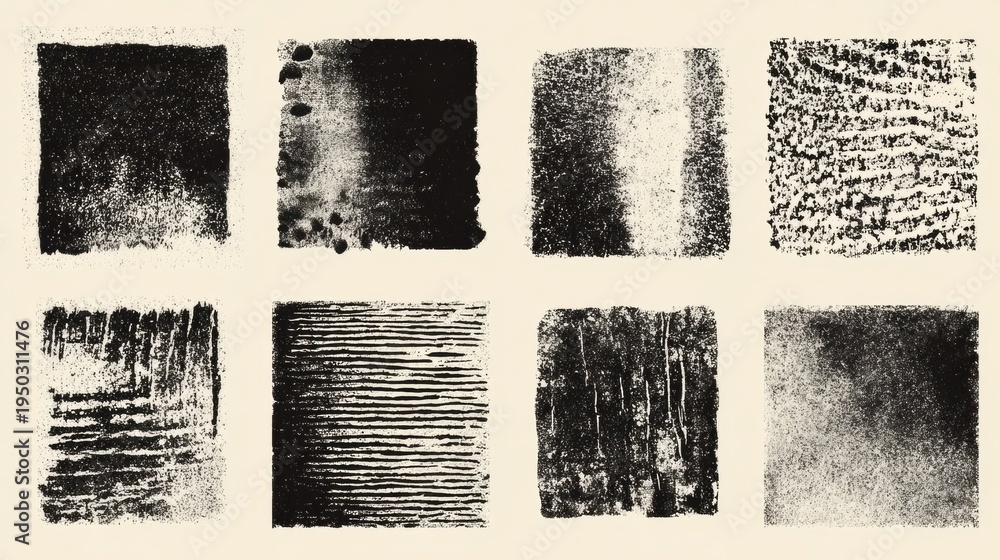 Fototapeta premium Abstract textured black and white backgrounds