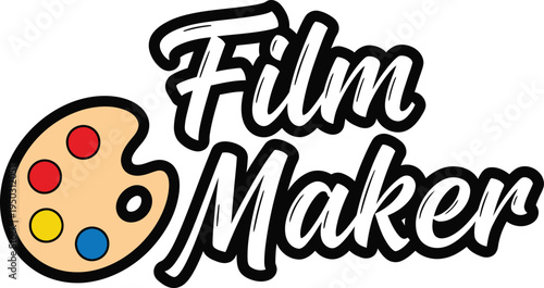 Film Maker Media Industry Typography Art