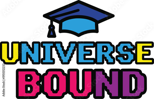 Universe Bound Spiritual Typography Pattern