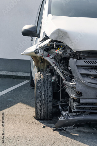 A car after an accident – ​​total loss. Insurance claim.
