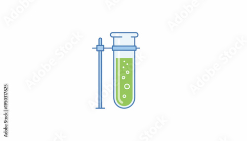 test tube isolated on white