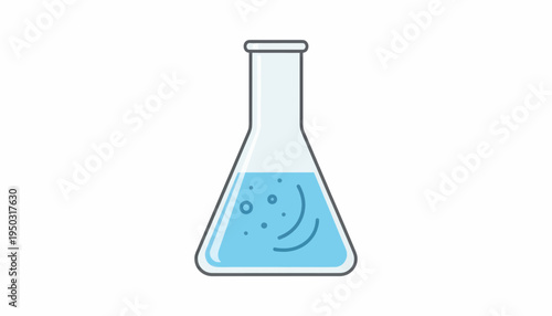 test tube with blue liquid