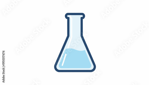 test tube with blue liquid