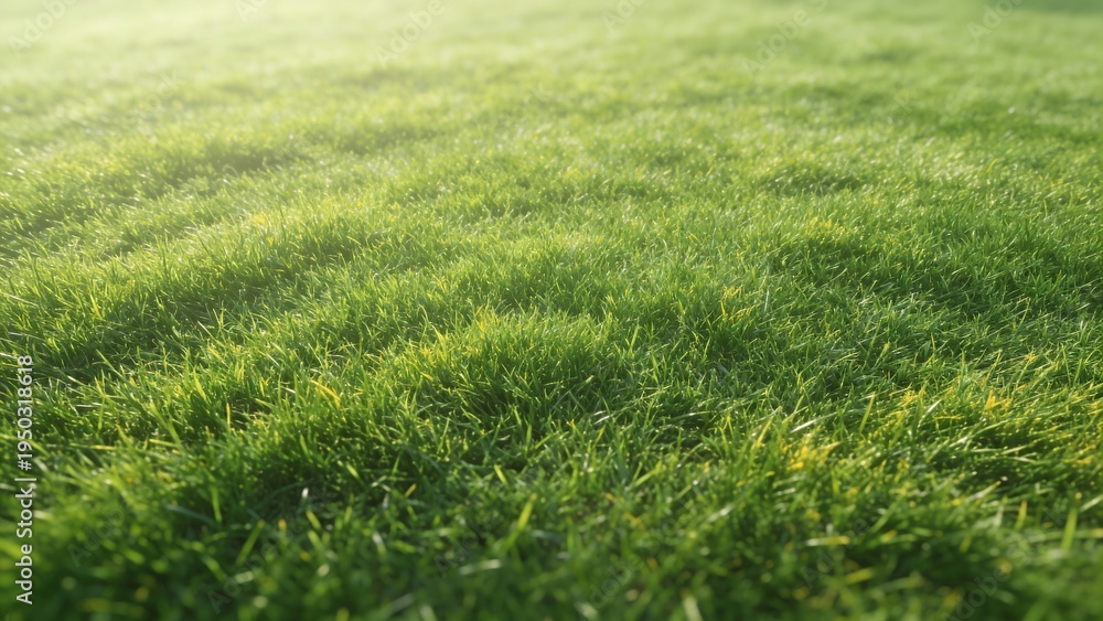 Obraz premium “Seamless Green Grass Lawn Texture – Top View Natural Background”