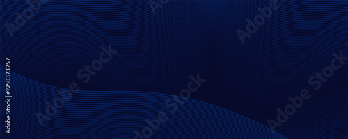 Premium background design with diagonal dark blue line pattern. abstract dark blue background. wavy lines background.