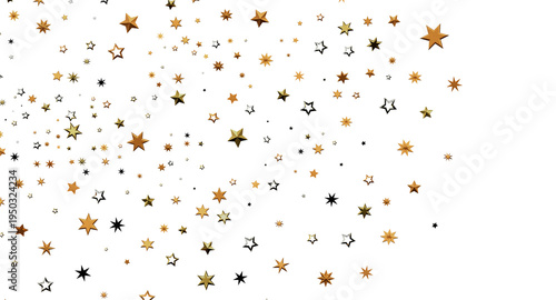 Elegant gold star confetti ...