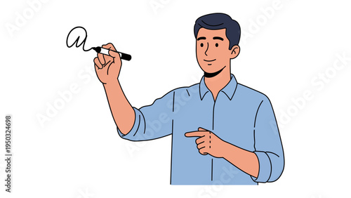 The Signature Moment: A man, pen in hand, focuses intensely on the signature, his eyes fixed on the task ahead. Signifies signing deal or creating a new beginning.