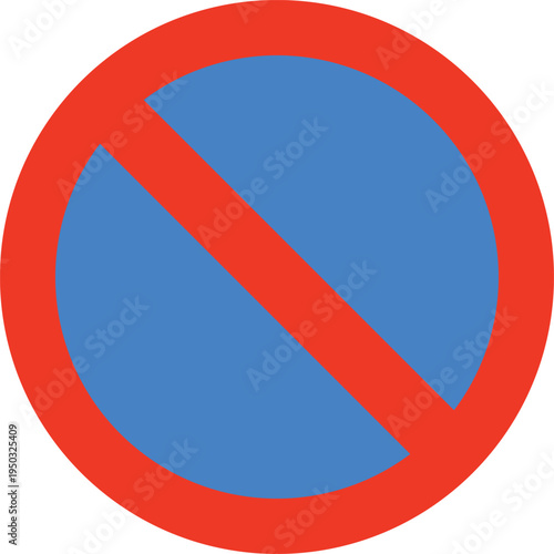 Free Download No Waiting Warning Red Road Sign Background Removed Icon Clipart - GFXLoad