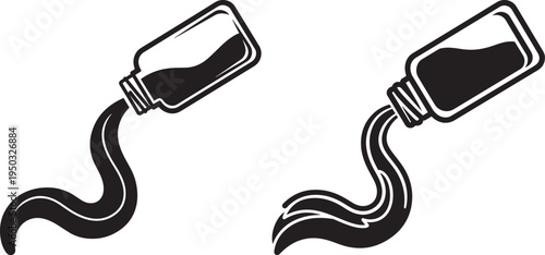 Paint Tube Icons - Vector Art for Art Supplies, Creativity, Crafting, and Artistic Expression, Art Supply, Flat Design, White Background, Fine Art