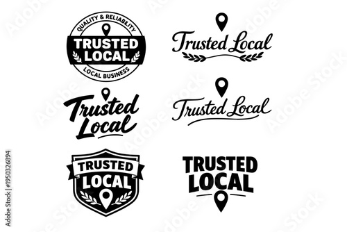 Trusted local emblem designs for quality and reliability in business