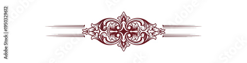 Decorative ornamental design element for graphic backgrounds and borders