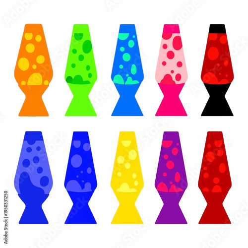 Retro Lava Lamps Collection: Vibrant Colors, Groovy Vibes, 1970s Nostalgia