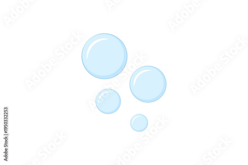 Soap Bubbles Transparent Water Bubble Circle Icons Set