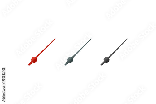 Clock Hands Time Indicator Minimal Icon Set