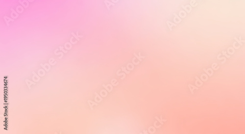A warm and soft gradient background blending pink and orange hues.