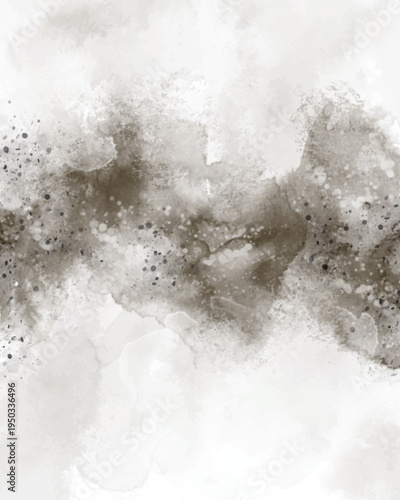 Abstract art with gray and white smoke patterns
