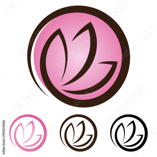 Botanical Leaf Eco Logo Natural Organic Plant Emblem Minimal Modern Brand Mark