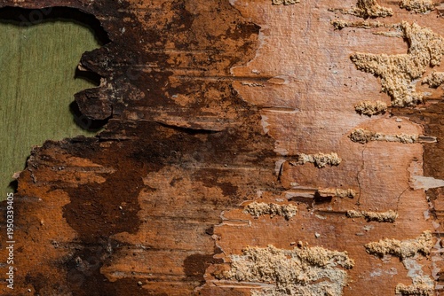 Birch bark is the natural background of the tree. Spotted pattern