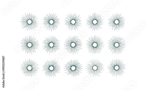 Abstract glowing light orbs on black background