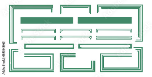 Abstract geometric structure graphic design element