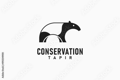 Tapir logo symbol icon design