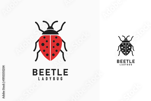 Ladybug logo symbol icon design