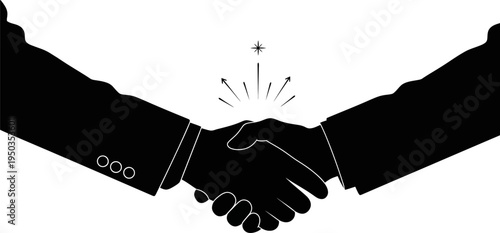 Business Handshake Partnership Silhouette