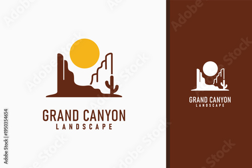 Canyon logo symbol icon design