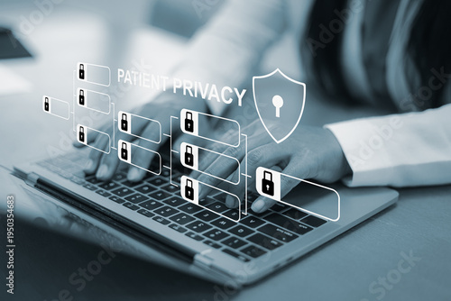 Foto Patient privacy and data protection in healthcare system