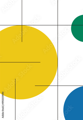 Design bauhaus line circle bold vibrant unique