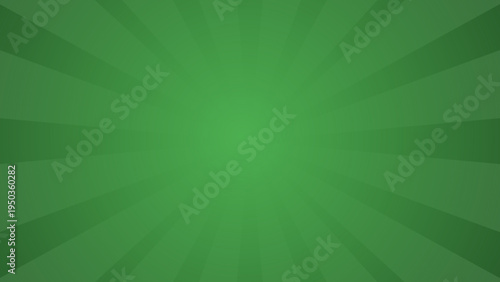 Green radial burst background with a sunburst effect and radiating lines for a vibrant backdrop